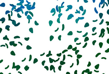 Light Blue, Green vector texture with random forms.