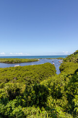 natural landscape in the city of Santa Cruz Cabrália, State of Minas Gerais, Brazil
