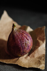 Figs on parchment dark background
