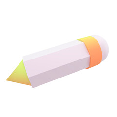 Pencil 3d icon. You can be used Pencil icon for several purposes like: websites, UI, UX, print templates, promotional materials, info-graphics, web and mobile phone apps.