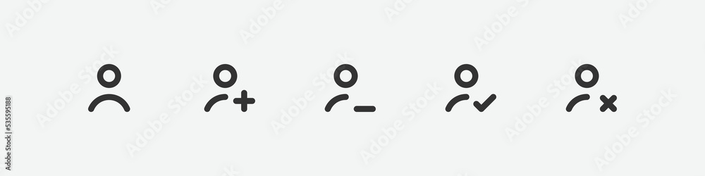 Poster user profile vector icon set. user icon symbol. user vector illustration on isolated background. use