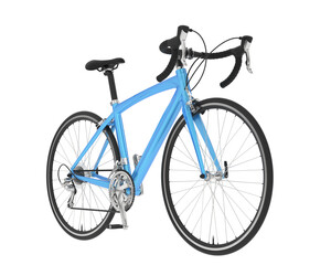 Fototapeta na wymiar Fast bike on transparent background. 3d rendering - illustration