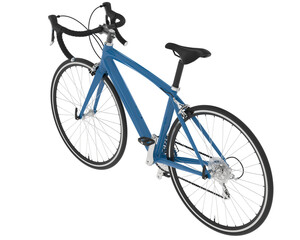 Fototapeta premium Fast bike on transparent background. 3d rendering - illustration