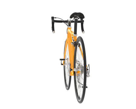 Fast bike on transparent background. 3d rendering - illustration