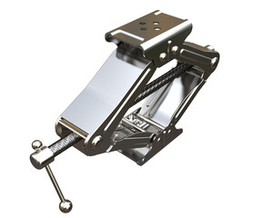 Car jack on transparent background. 3d rendering - illustration