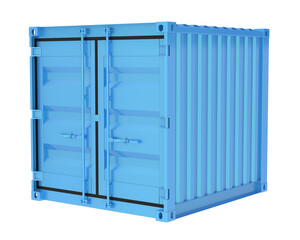 Container on transparent background. 3d rendering - illustration