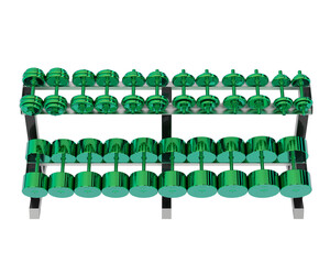 Fototapeta premium Sports equipment on transparent background. 3d rendering - illustration