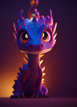 Cute baby dragon