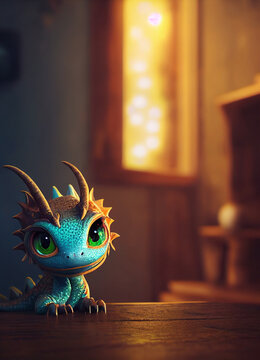 Cute baby dragon