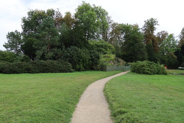 Le jardin anglais, château de Fontainebleau, ville de Fontainebleau, département de Seine et Marne, France