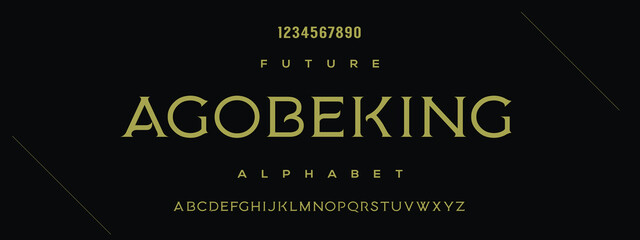 ADOBEKING new minimal tech Letter Alphabet Fonts Logo design and Luxury vector typeface design. Great artwork.