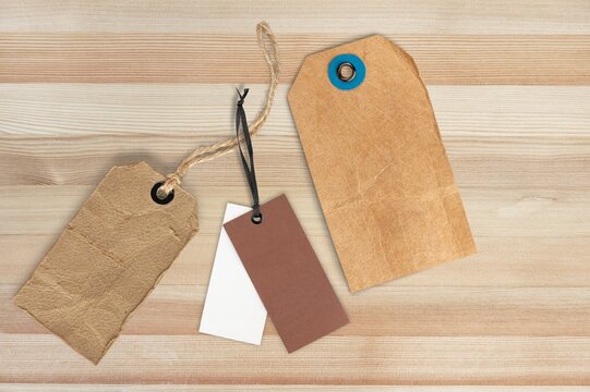 Dark Brown Paper Tag Or Label