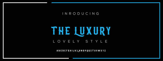 LUXURY new minimal tech Letter Alphabet Fonts Logo design and Luxury vector typeface design. Great artwork.