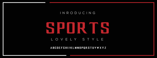 SPORTS Minimal urban font. Typography with dot regular and number. minimalist style fonts set. vector illustration
