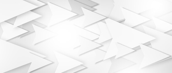 Abstract white monochrome arrows background