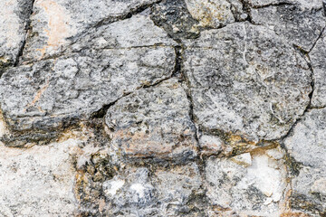 Beautiful wall stone and floor or ground texture pattern Mexico.