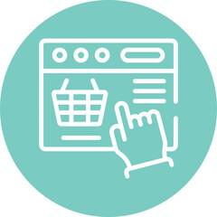  E-commerce vector icon