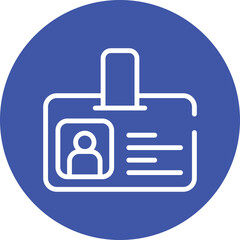 Obraz premium Id card vector icon