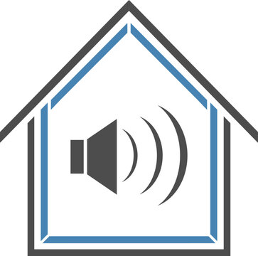 Soundproofing House Icon Audio Wave