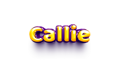 name of girls bubbly celebration decoration hanging air balloon shiny callie