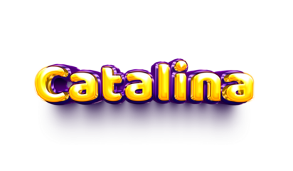 name of girls bubbly celebration decoration hanging air balloon shiny catalina