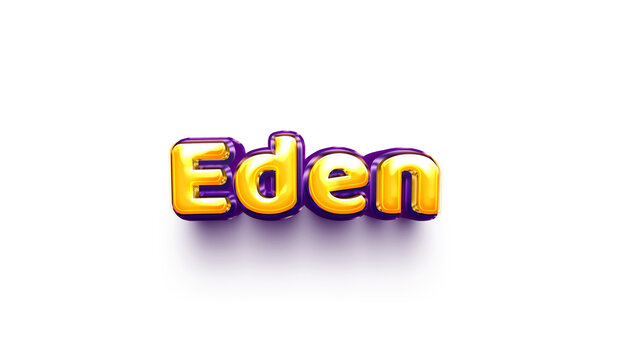 name of girls bubbly celebration decoration hanging air balloon shiny eden