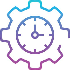 Time management vector icon