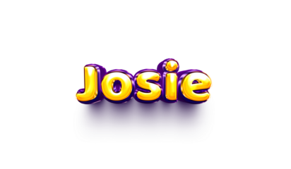 name of girls bubbly celebration decoration hanging air balloon shiny josie