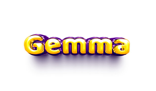 name of girls bubbly celebration decoration hanging air balloon shiny gemma