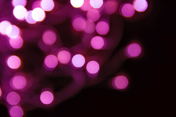 a christmas light bulb new year garland background