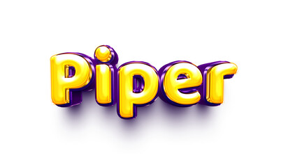 name of girls bubbly celebration decoration hanging air balloon shiny piper 