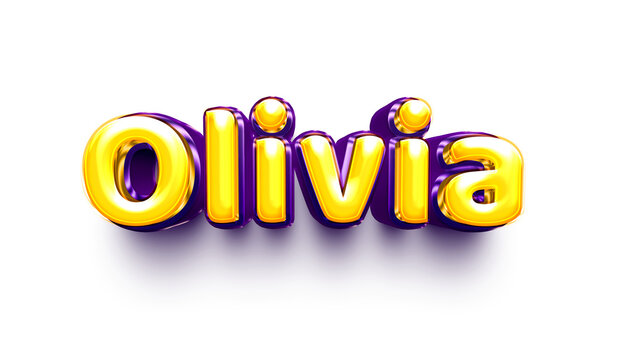 name of girls bubbly celebration decoration hanging air balloon shiny olivia 