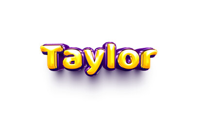 name of girls bubbly celebration decoration hanging air balloon shiny taylor 
