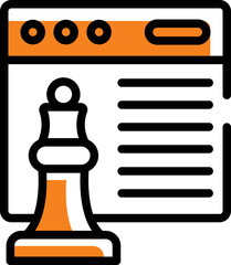 Strategy vector icon