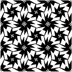 Design seamless monochrome geometric pattern. Abstract background. Vector art.Perfect for site backdrop, wrapping paper, wallpaper, textile and surface design. 