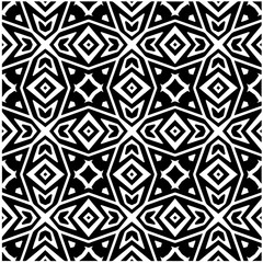 Design seamless monochrome geometric pattern. Abstract background. Vector art.Perfect for site backdrop, wrapping paper, wallpaper, textile and surface design. 
