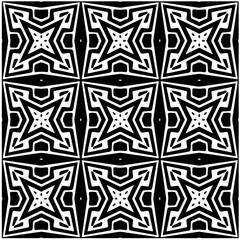 Design seamless monochrome geometric pattern. Abstract background. Vector art.Perfect for site backdrop, wrapping paper, wallpaper, textile and surface design. 