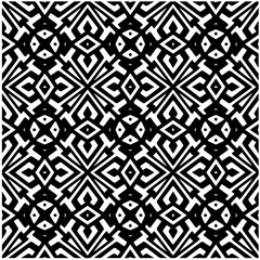 Design seamless monochrome geometric pattern. Abstract background. Vector art.Perfect for site backdrop, wrapping paper, wallpaper, textile and surface design. 
