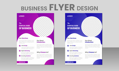 creative modern business flyer design, poster design template, professional brochure cover design, gradient agency postcard, annual report, sale sheet.template design