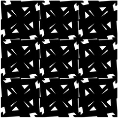 Design seamless monochrome geometric pattern. Abstract background. Vector art.Perfect for site backdrop, wrapping paper, wallpaper, textile and surface design. 