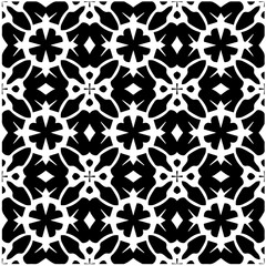 Design seamless monochrome geometric pattern. Abstract background. Vector art.Perfect for site backdrop, wrapping paper, wallpaper, textile and surface design. 