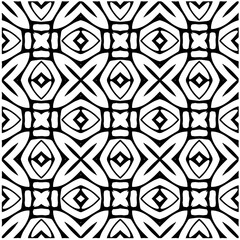 Design seamless monochrome geometric pattern. Abstract background. Vector art.Perfect for site backdrop, wrapping paper, wallpaper, textile and surface design. 