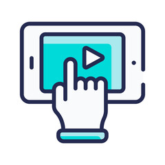 Video vector icon