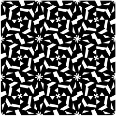 Design seamless monochrome geometric pattern. Abstract background. Vector art.Perfect for site backdrop, wrapping paper, wallpaper, textile and surface design. 