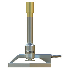 3d rendering illustration of a bunsen burner