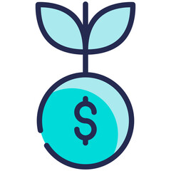 Growth vector icon