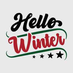 Hello Winter SVG Cut File, Christmas, Winter Svg, Holiday Svg, Winter for Shirts, Christmas t-shirt,
Winter Quotes, Typography Design,