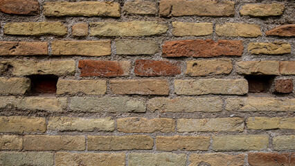 Mauer von einer alten Burg