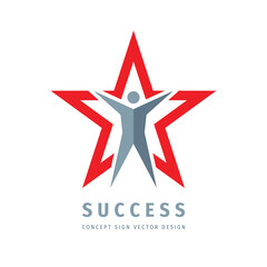 Star business logo design. Success concept sign. Leadership reward winner icon. Vector illustration. - 535618101
