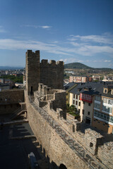 Fototapeta na wymiar Ponferrada medieval city capital of the bierzo, a wonder